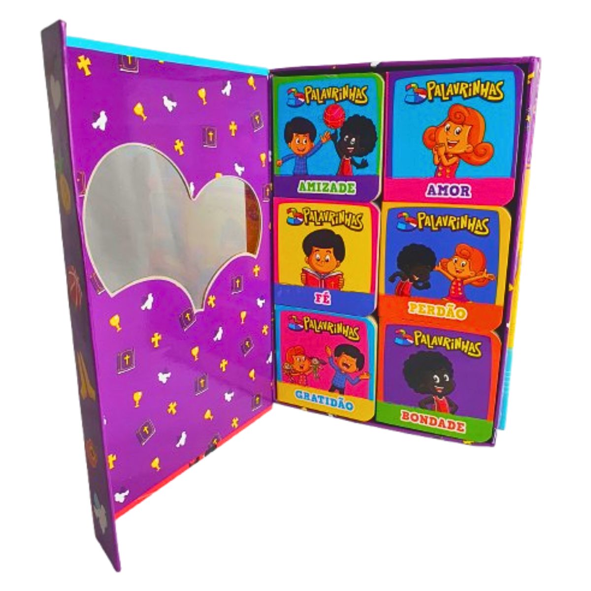 Livros Box Com 6 Minilivros Três Palavrinhas - Deus É Amor - Ciranda Cultural Livros Box Com 6 Minilivros Três Palavrinhas - Deus É Amor - Ciranda Cultural